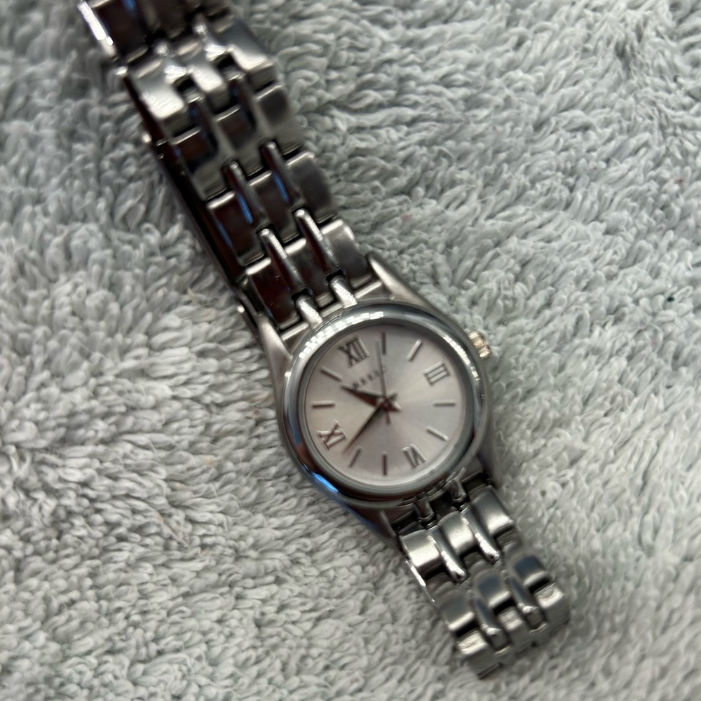 Relic Silver Chain Watch